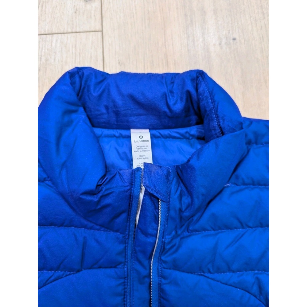 Lululemon Pack It Down Again Vest Sz 2 Lazurite Blue Goose Down Full Zip Pockets - Picture 2 of 12